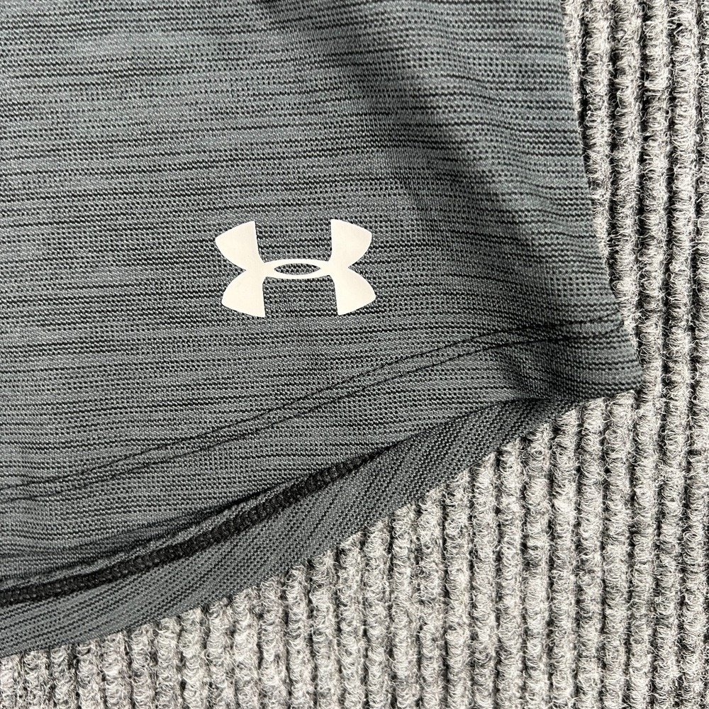 Under Armour Shirt Youth Girls Large Gray Long Sleeve 1/4 Zip Mock Neck Active - Picture 4 of 11